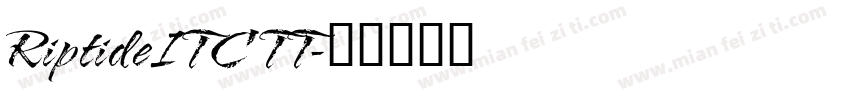 RiptideITC TT字体转换